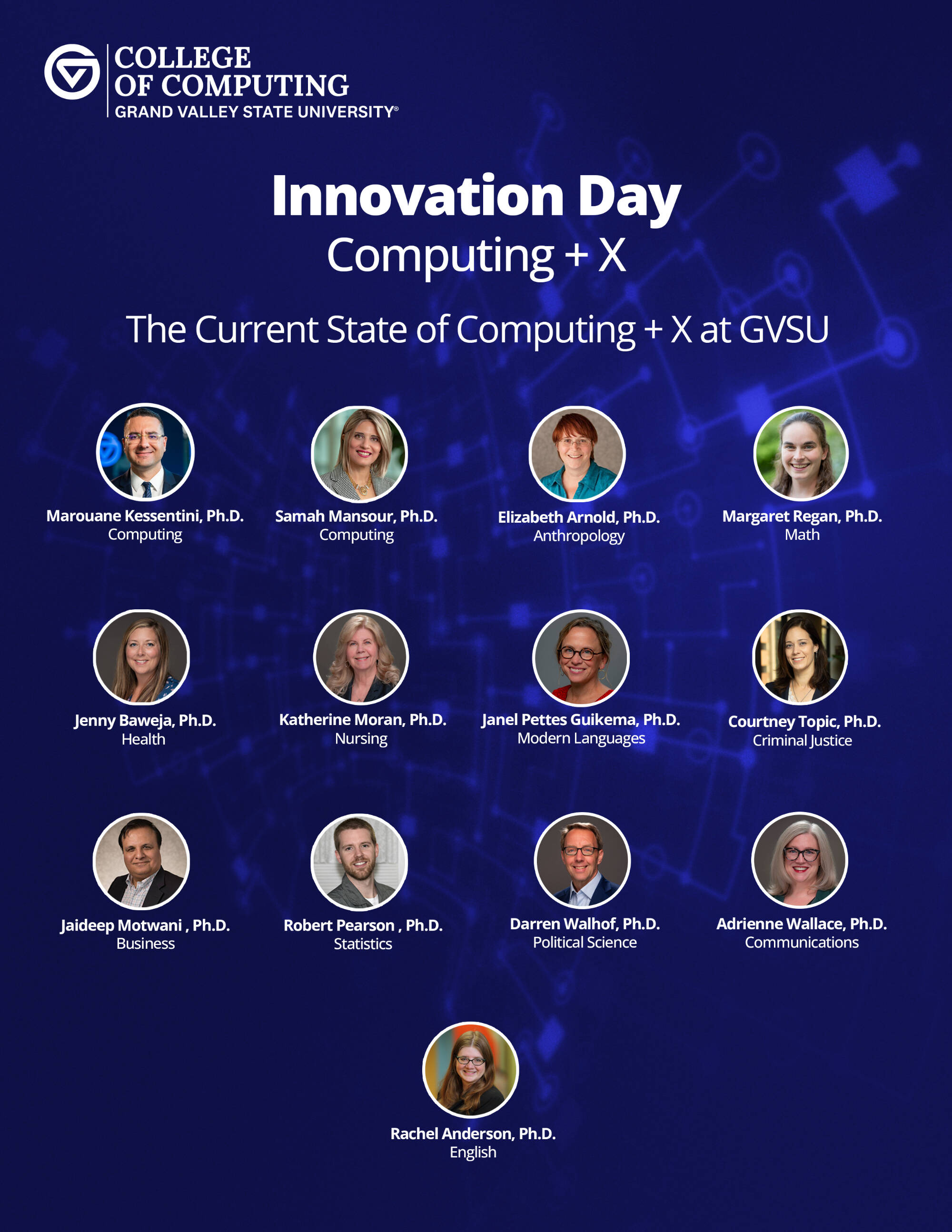 Computing + X at GVSU - Poster